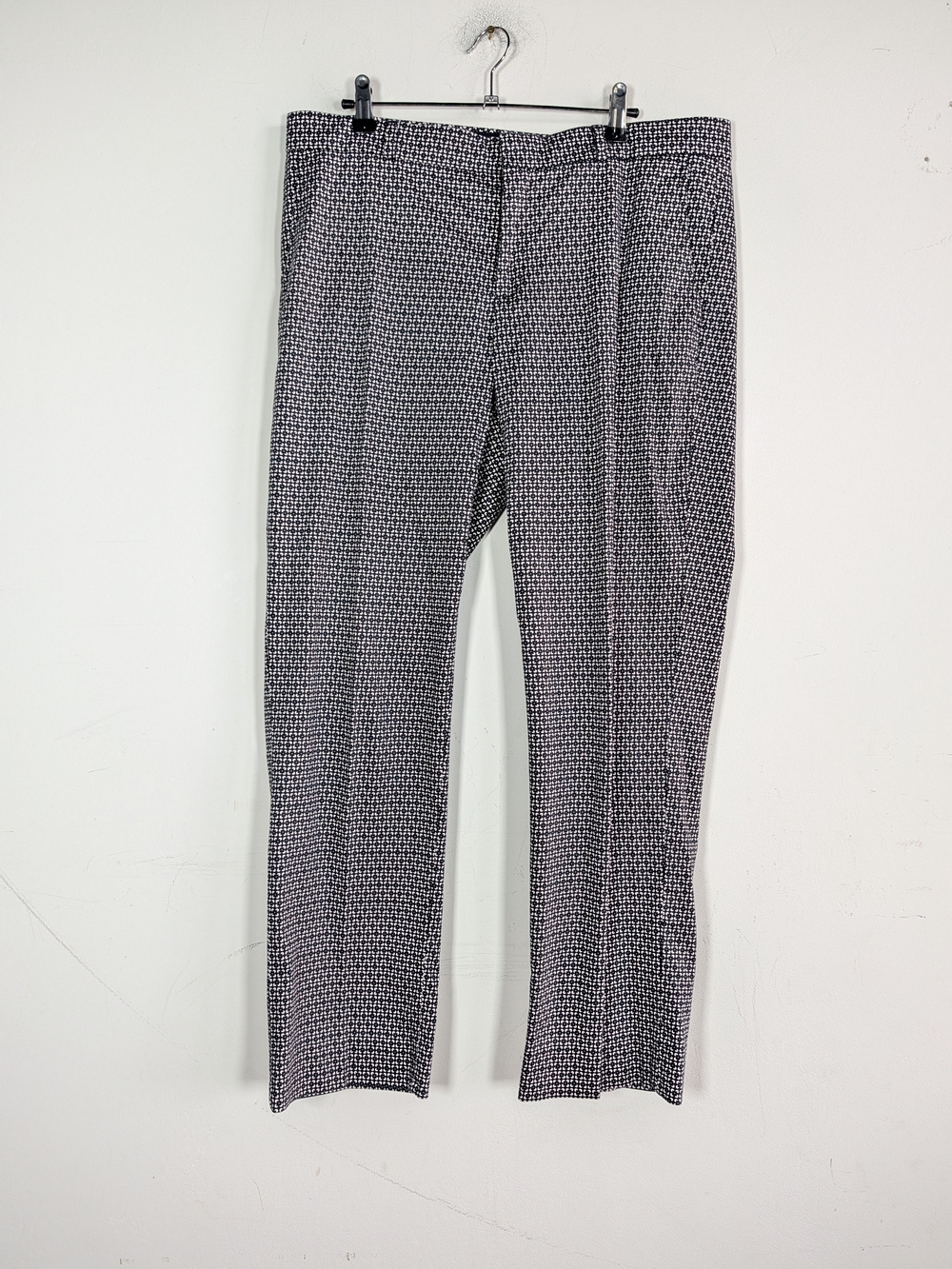 Banana Republic Black and White Geometric Dress Pants